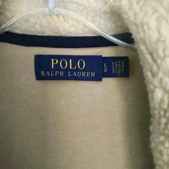 Polo Ralph Lauren Vintage Sherpa Zip Jacket Size L - Picture 8 of 11